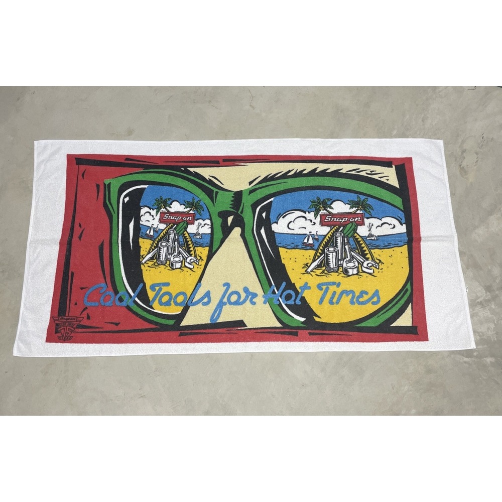 Vintage SNAP ON TOOLS 75th Year Cool Tools For Hot Times  Beach Towel 60" x 32"